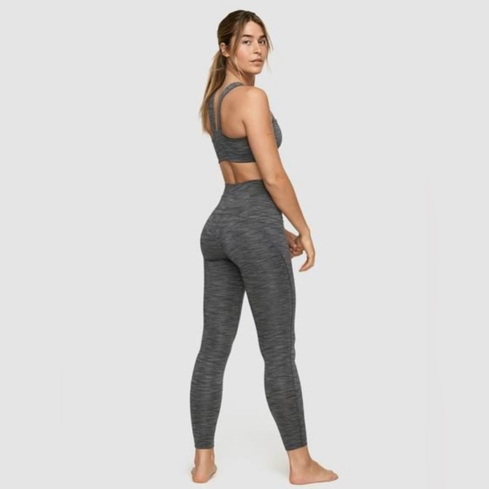Outdoor Voices FreeForm 7/8 Hi-Rise Heathered Grey Leggings Size XS - Picture 4 of 8
